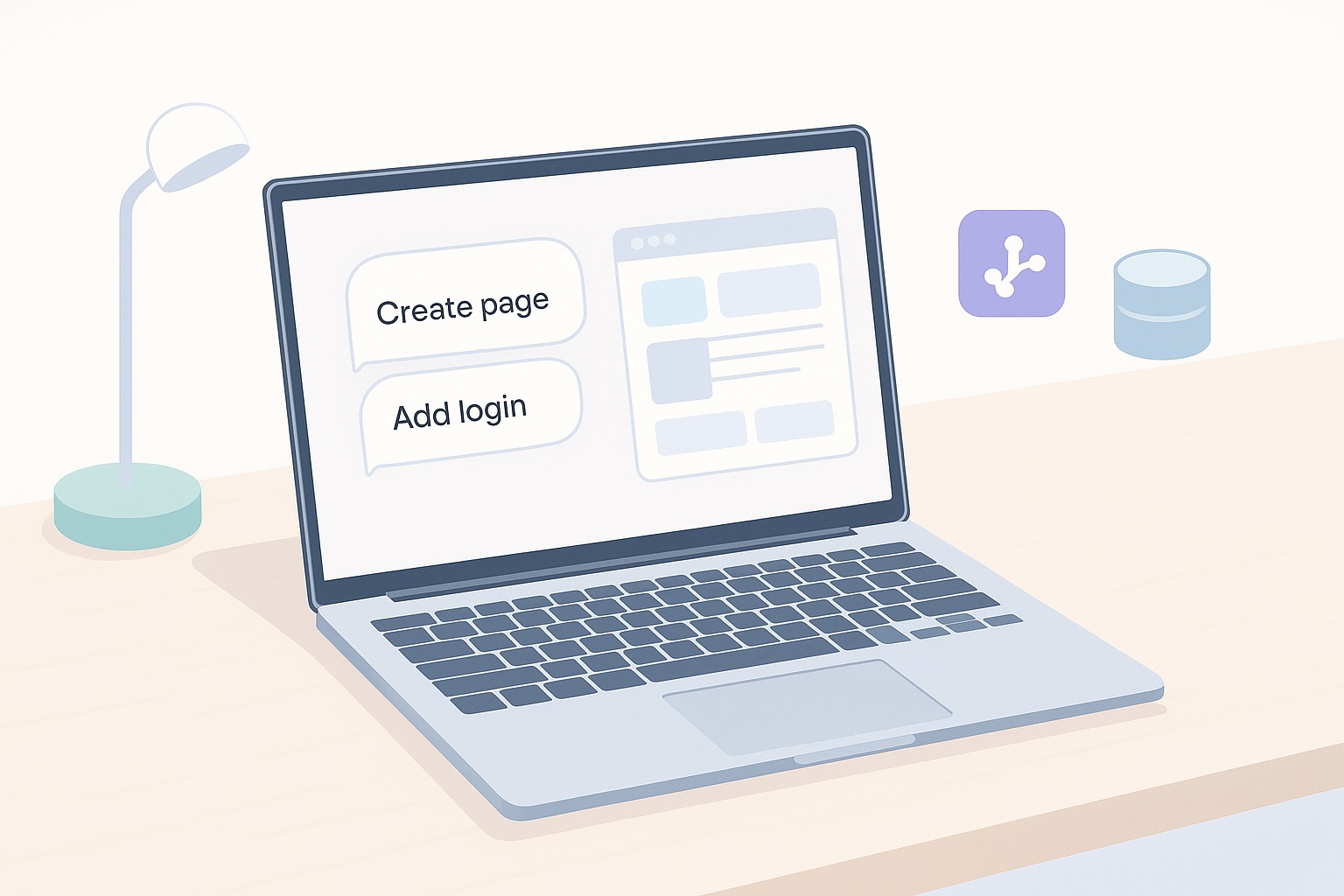 Notebook-auf-einem-Schreibtisch