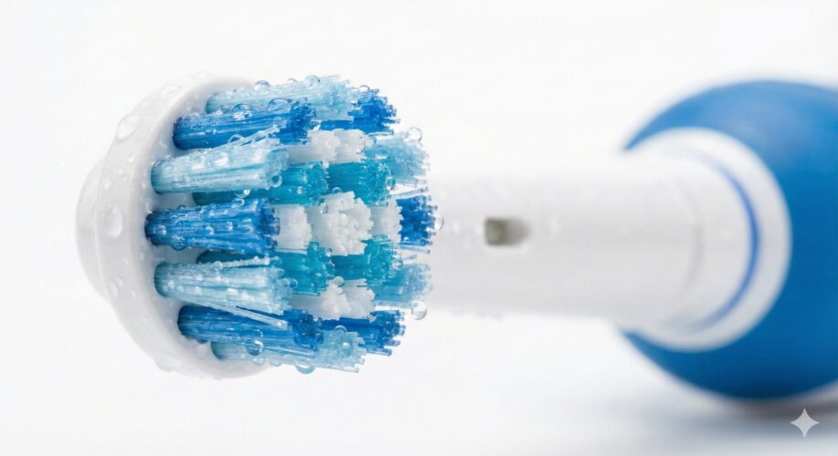 Nahaufnahme des runden Bürstenkopfes der Oral-B iO Series 2