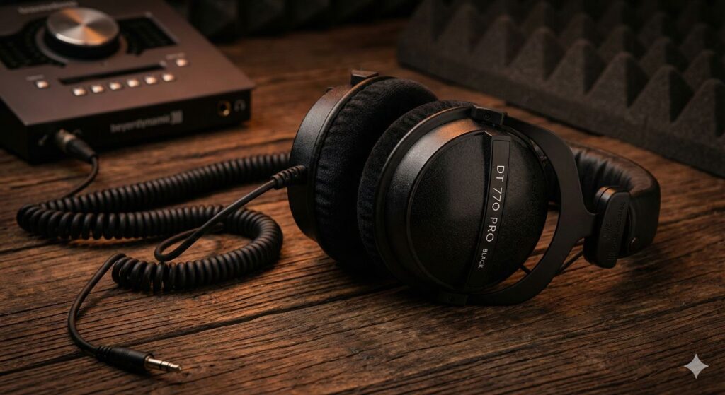 beyerdynamic DT 770 PRO Test: Studio-Legende in Schwarz? beyerdynamic dt 770 pro hero