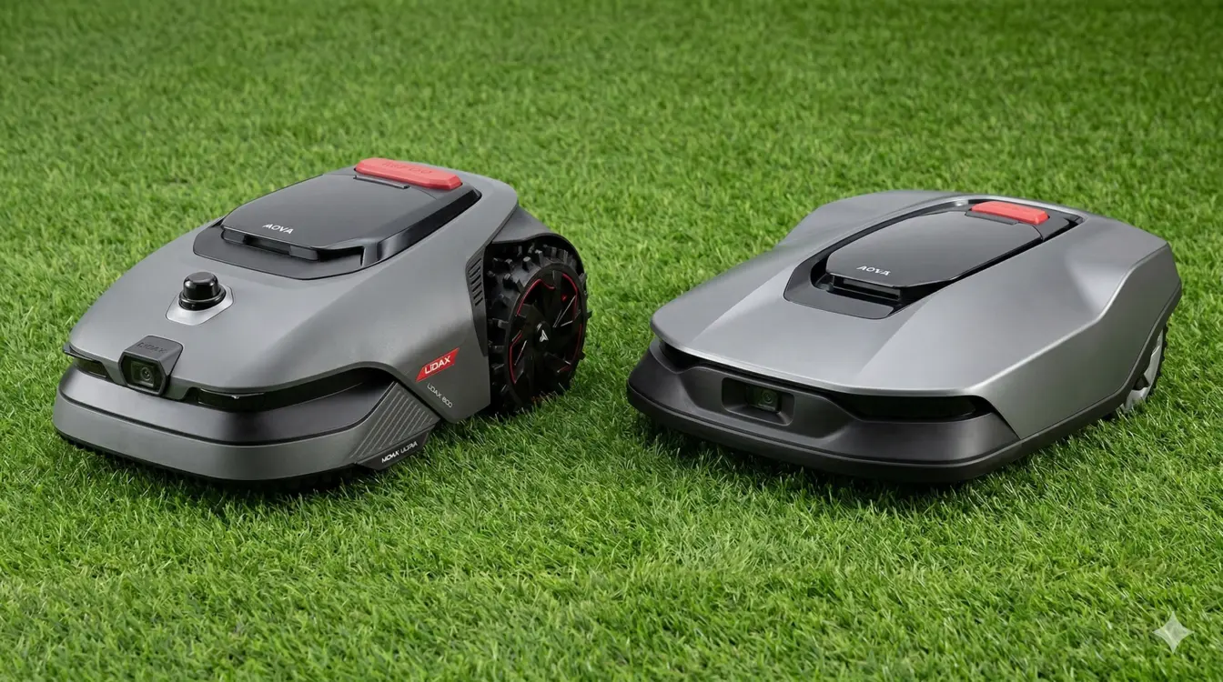MOVA LiDAX Ultra 800 im Vergleich: Das Ende der Kabel? Vergleich von Mährobotern: Lidar vs flaches Design