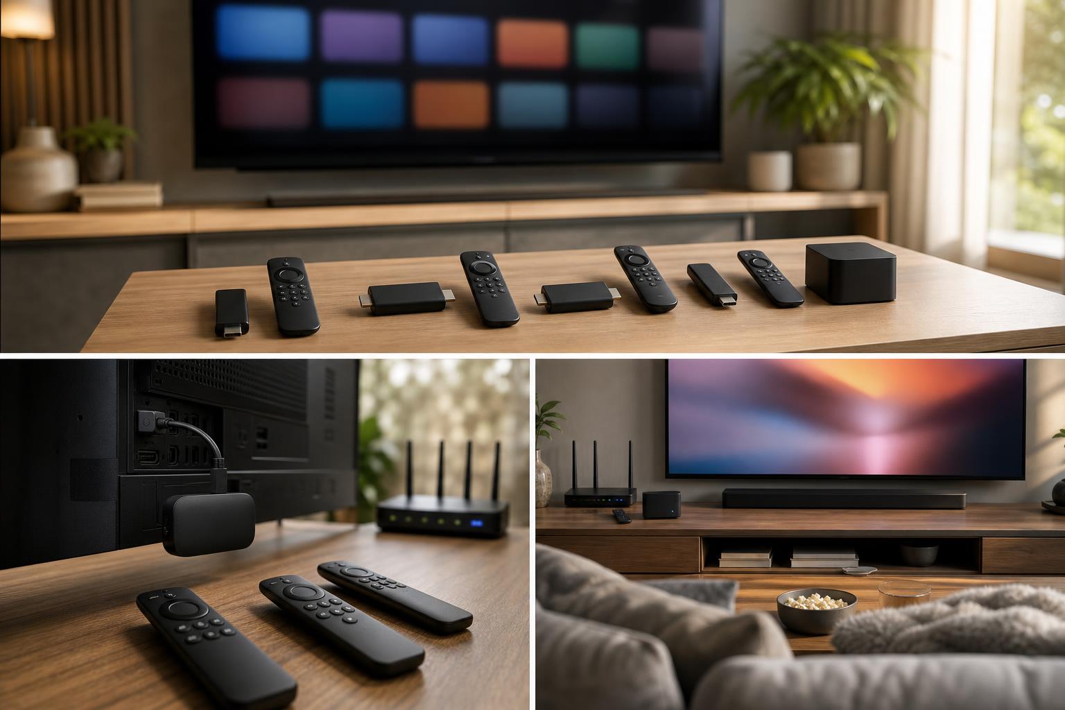 Fire TV Cube als Wohnzimmer-Zentrale mit TV, Soundbar und Router