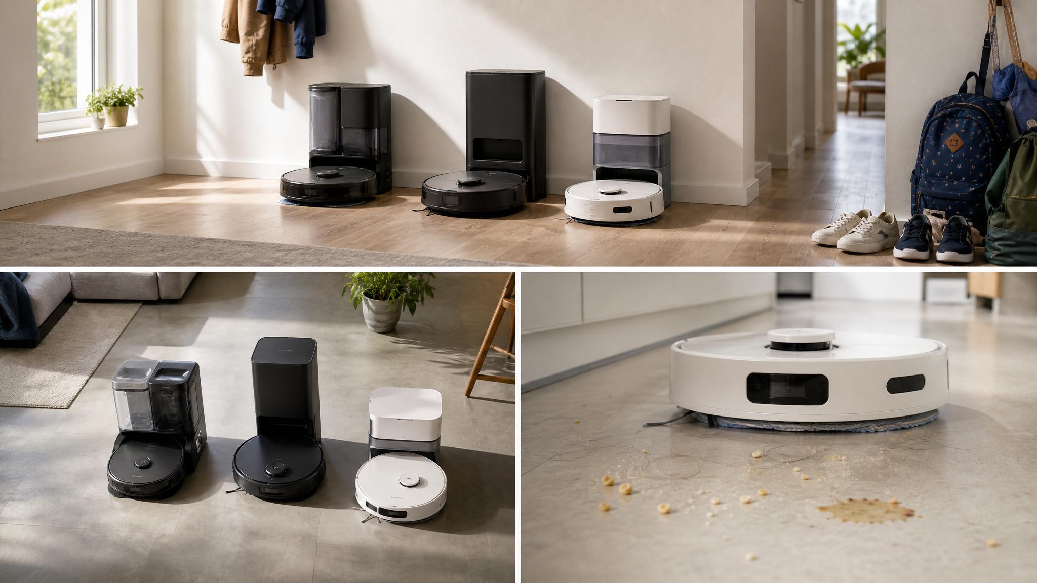 Saugwischroboter um 300 Euro: MOVA E30 Ultra vs. Dreame D20 Pro Plus vs. Xiaomi X20+ Vergleich von MOVA E30 Ultra, Dreame D20 Pro Plus und Xiaomi X20 Plus Saugwischroboter-Konzepten